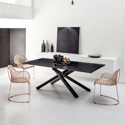 table-fixe-mikado-bois-teinte-noir-pietement-acier-noir bureau_multicolore_zoom